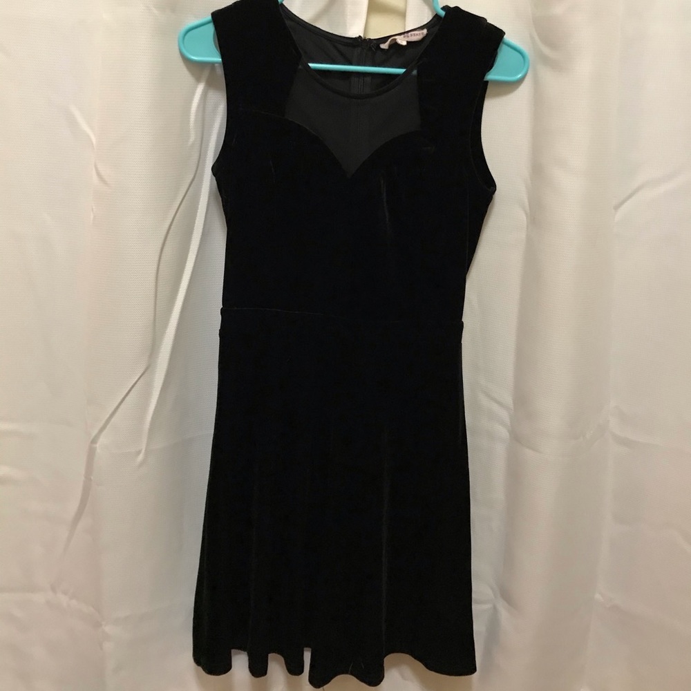 Black velvet dress
